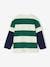 Striped Top, Double Sleeves Effect, for Boys striped green 