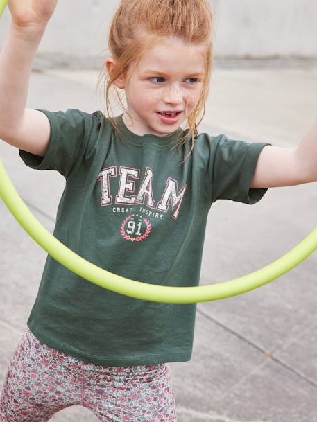 Team Sports T-Shirt for Girls green 