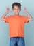 Short Sleeve T-Shirt, for Boys Blue+navy blue+tangerine+white 