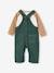 Top + Dungarees Outfit for Baby Boys fir green 