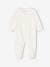 Pack of 3 Velour Sleepsuits, Special Opening for Newborns, for Babies aqua green+dusky pink+golden yellow 