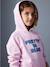 Long Hooded Sweatshirt for Girls mauve 