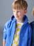 Hooded Jacket with Zip, Letter Appliqué, for Boys azure 