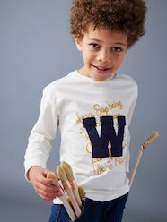 -Top with Letter Appliqué, for Boys