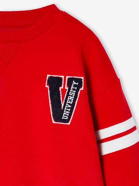 Sweatshirt with Round Neckline, for Boys red 