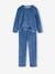 Pack of 2 'sur mon nuage' Velour Pyjamas for Girls aqua green 