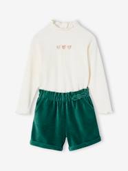 Girls-Corduroy Shorts + Top for Girls