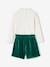 Corduroy Shorts + Top for Girls green 