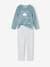 Pack of 2 'sur mon nuage' Velour Pyjamas for Girls aqua green 