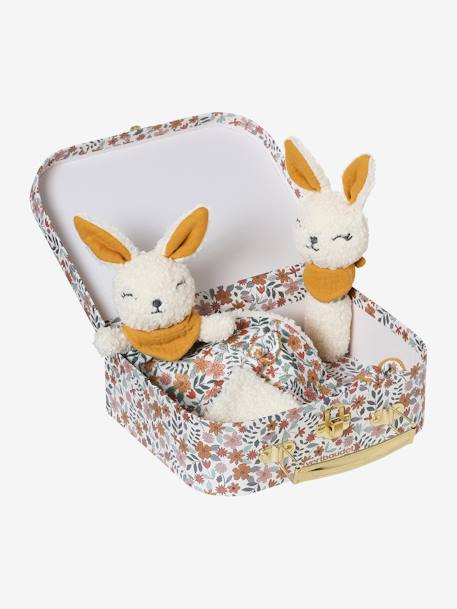 Comforter Rabbit + Rattle rose 