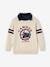 2-in-1-Effect Jumper with Collar, for Boys marl white 