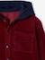 Corduroy Shirt with Fleece Hood, for Boys bordeaux red 