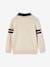 2-in-1-Effect Jumper with Collar, for Boys marl white 