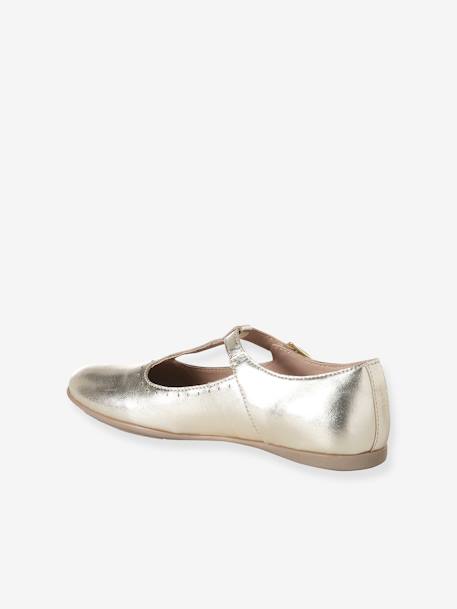 Flat Ballerina Pumps for Girls gold 