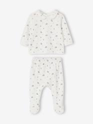 Baby-Pyjamas-Floral Velour Pyjamas for Babies