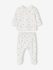 -Floral Velour Pyjamas for Babies