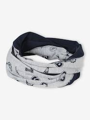 Boys-Reversible Infinity Scarf for Boys, Rock/Marl