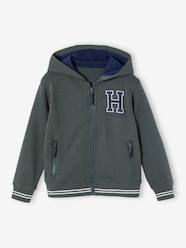 Zipped Sports Jacket with Hood for Boys