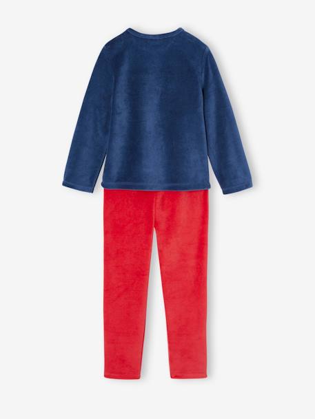 Pack of 2 'Cherry' Pyjamas in Velour for Girls navy blue 