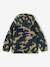 Reversible Hooded Jacket, Padded & in Sherpa, for Boys fir green+navy blue 