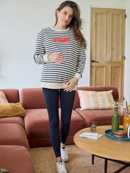 Sailor-Like Sweatshirt 'Amour de Famille', for Maternity ecru 