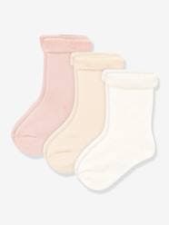 Girls-Underwear-Socks-Pack of 3 Pairs of Socks, by PETIT BATEAU