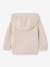 Zipped Cardigan with Hood for Babies marl beige 