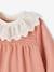 Needlecord Dress with Smocking & Removable Embroidered Collar for Babies rose 