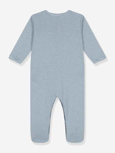 Striped Sleepsuit by PETIT BATEAU striped blue 