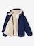 Windcheater with Sherpa-Lined Hood for Boys khaki+navy blue 