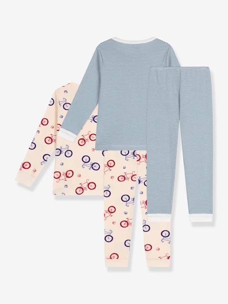 Set of 2 Pyjamas by Petit Bateau striped blue 