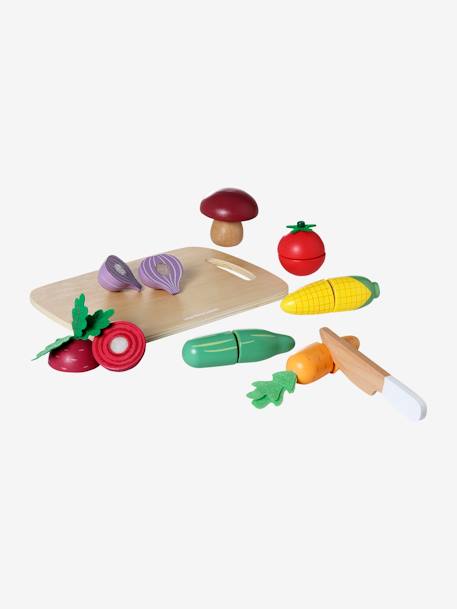 Set of Vegetables to Chop in FSC® Wood beige 