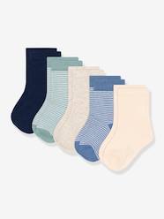 Baby-Socks & Tights-Pack of 5 pairs of boys' socks PETIT BATEAU