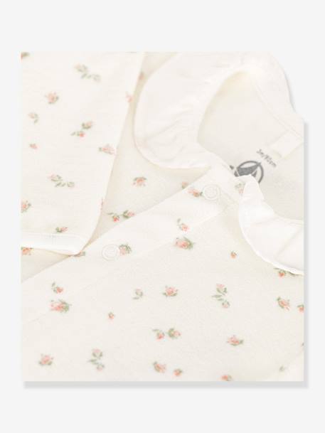 Floral Sleepsuit by Petit Bateau white 