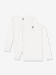 Girls-Pack of 2 Long Sleeve Tops - PETIT BATEAU