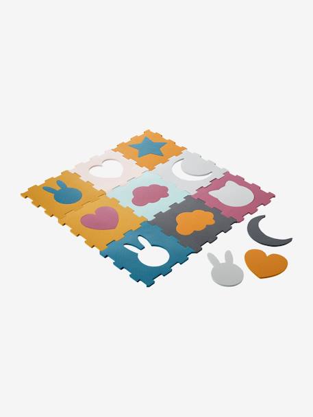 9 Tile Foam Mat multicoloured 