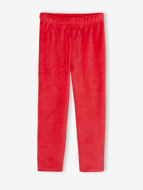 Pack of 2 'Cherry' Pyjamas in Velour for Girls navy blue 