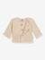 Garter Stitch Cardigan for Babies, in Organic Cotton, by Petit Bateau beige 