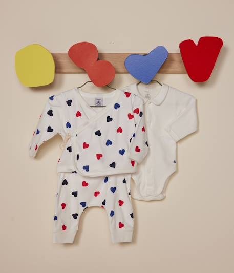 3-piece Combo for Babies, by Petit Bateau white 