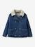 Denim Jacket with Sherpa Lining by CYRILLUS, for Girls stone 