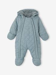 Baby-Outerwear-Snowsuits-Padded Unisex Pramsuit, Sherpa Lining, for Babies