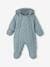 Padded Unisex Pramsuit, Sherpa Lining, for Babies peacock blue 