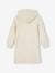 Hooded Fancy Knit Dress for Girls ecru 