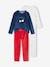 Pack of 2 'Cherry' Pyjamas in Velour for Girls navy blue 