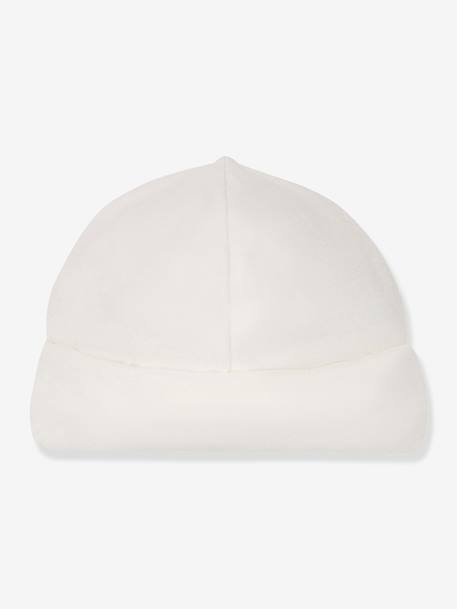 Beanie for Newborn Babies, by PETIT BATEAU white 