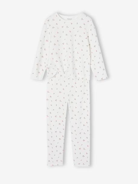 Pack of 2 'Cherry' Pyjamas in Velour for Girls navy blue 