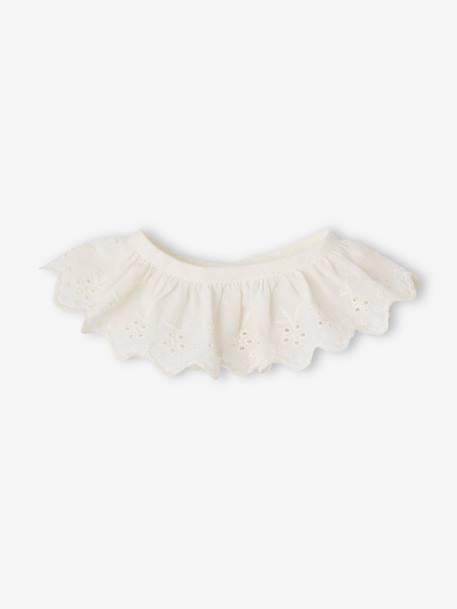 Needlecord Dress with Smocking & Removable Embroidered Collar for Babies rose 