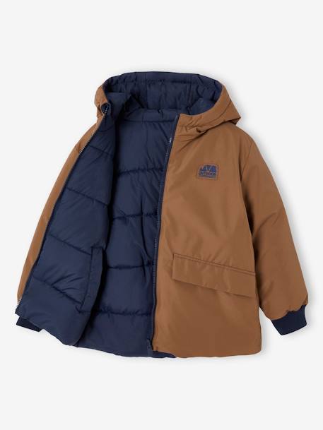 Parka with Reversible Hood, for Boys bronze 