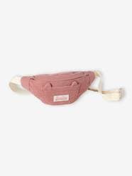 Girls-Accessories-Bags-Corduroy Bumbag with Cat Design for Girls