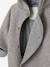 Hooded Pramsuit in Woollen-Like Fabric, Asymmetric Fastening, for Babies marl grey 